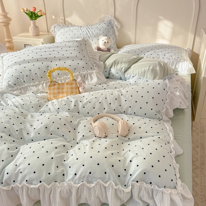 91家纺网 家纺一手货源 找家纺 橘子家 2026新款柔肤棉床单四件套 芋泥啵啵