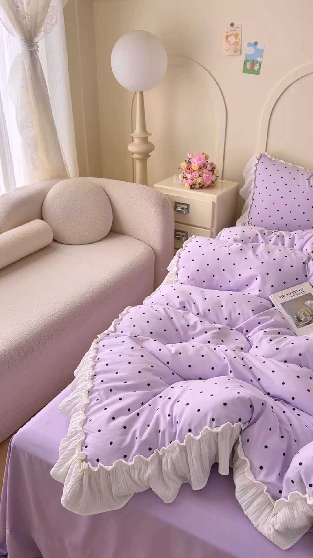 91家纺网 家纺一手货源 找家纺 橘子家 2026新款柔肤棉床单四件套 芋泥啵啵-紫