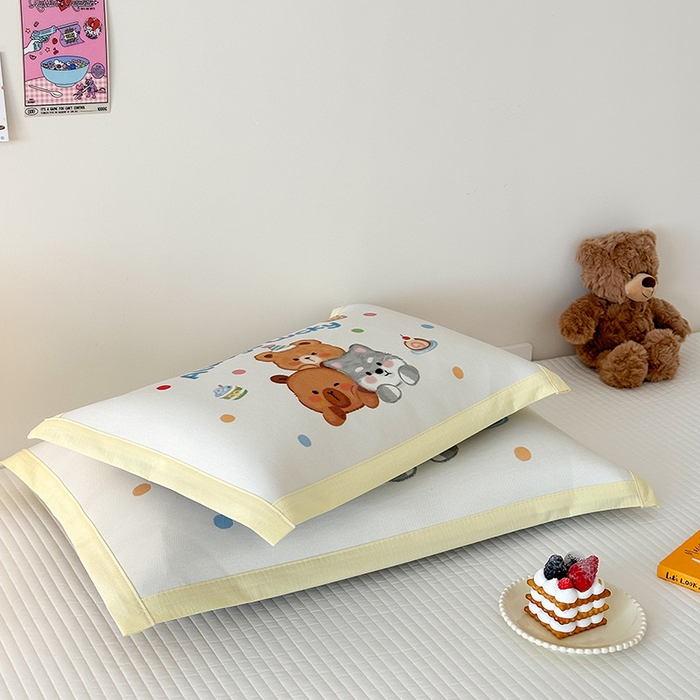 91家纺网 家纺一手货源 找家纺 嗨生活 2026新款大版加密冰丝枕套儿童枕套幼儿园枕套单品枕套枕套单件 小可爱