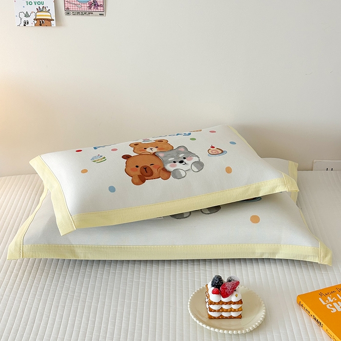 91家纺网 家纺一手货源 找家纺 嗨生活 2026新款大版加密冰丝枕套儿童枕套幼儿园枕套单品枕套枕套单件 小可爱