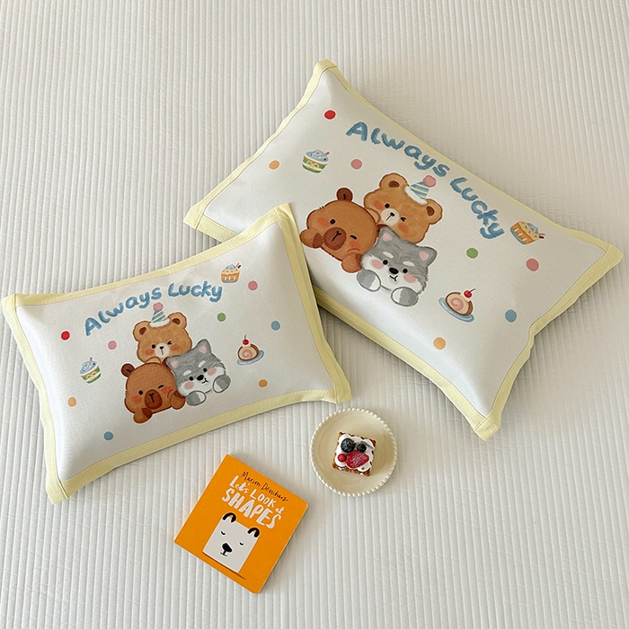 91家纺网 家纺一手货源 找家纺 嗨生活 2026新款大版加密冰丝枕套儿童枕套幼儿园枕套单品枕套枕套单件 小可爱