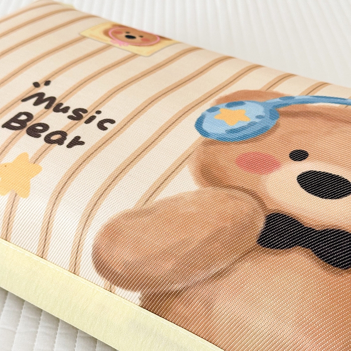 91家纺网 家纺一手货源 找家纺 嗨生活 2026新款大版加密冰丝枕套儿童枕套幼儿园枕套单品枕套枕套单件 音乐熊