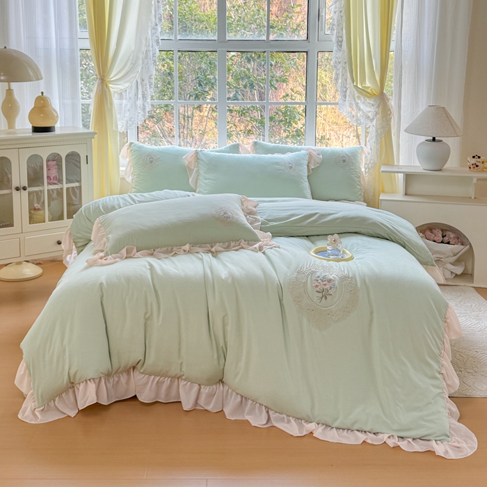 91家纺网 家纺一手货源 找家纺 （总）橘子家 2026新款蛋白棉四件套-维纳斯