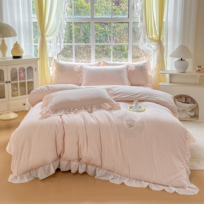 91家纺网 家纺一手货源 找家纺 （总）橘子家 2026新款蛋白棉四件套-维纳斯