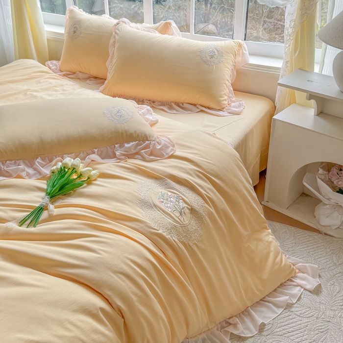 91家纺网 家纺一手货源 找家纺 （总）橘子家 2026新款蛋白棉四件套-维纳斯