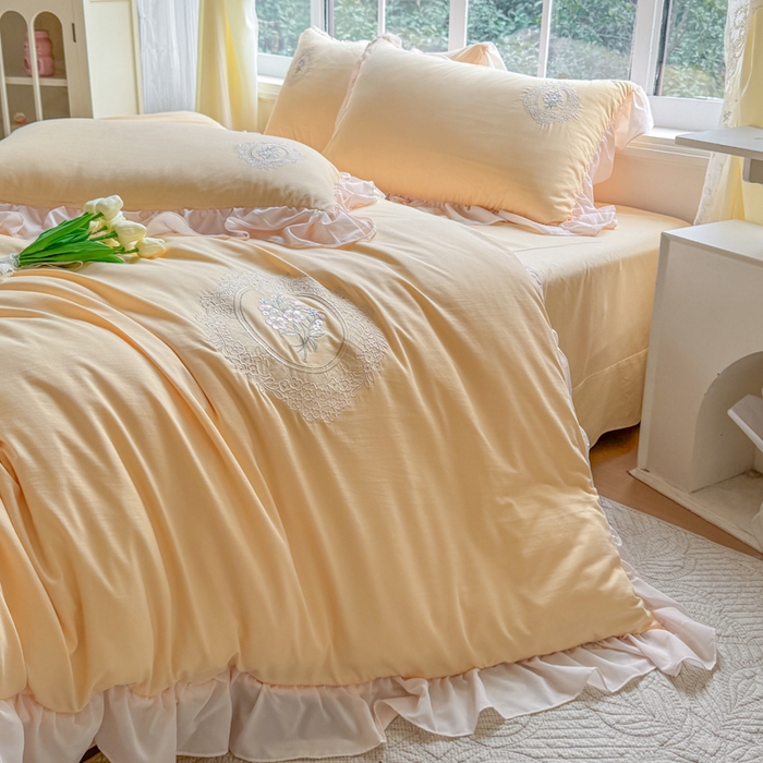 91家纺网 家纺一手货源 找家纺 （总）橘子家 2026新款蛋白棉四件套-维纳斯