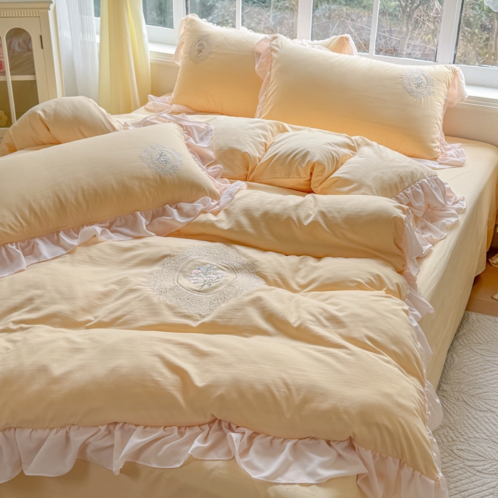 91家纺网 家纺一手货源 找家纺 （总）橘子家 2026新款蛋白棉四件套-维纳斯