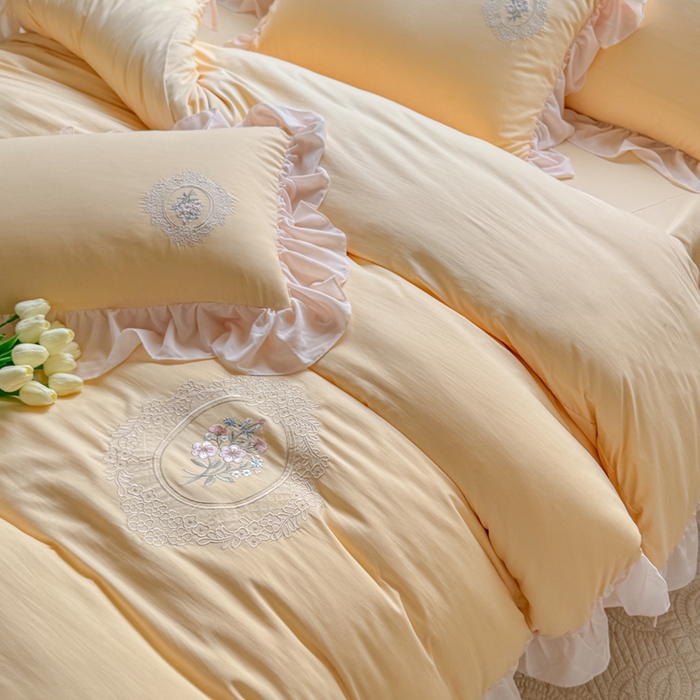 91家纺网 家纺一手货源 找家纺 （总）橘子家 2026新款蛋白棉四件套-维纳斯