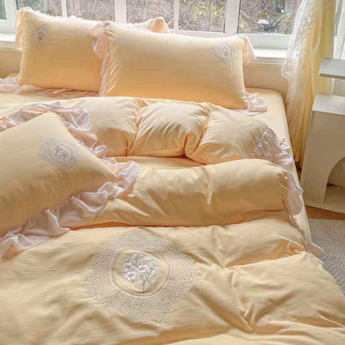 91家纺网 家纺一手货源 找家纺 （总）橘子家 2026新款蛋白棉四件套-维纳斯