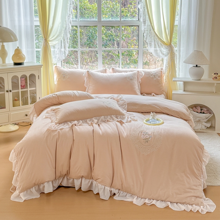 橘子家 2026新款蛋白棉四件套-维纳斯 维纳斯-驼