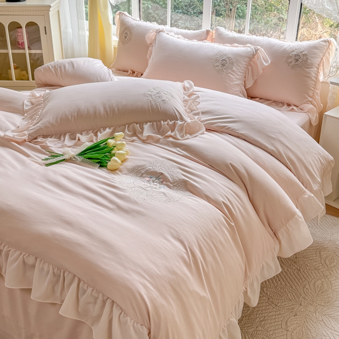 91家纺网 家纺一手货源 找家纺 橘子家 2026新款蛋白棉四件套-维纳斯 维纳斯-玉