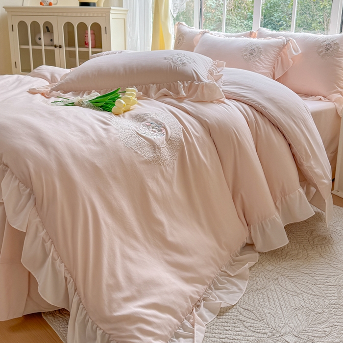 91家纺网 家纺一手货源 找家纺 橘子家 2026新款蛋白棉四件套-维纳斯 维纳斯-玉