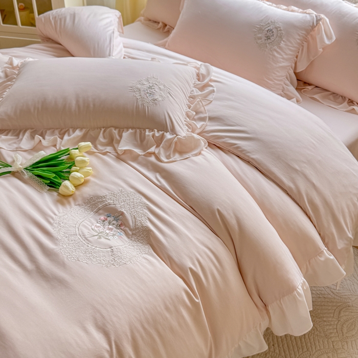 91家纺网 家纺一手货源 找家纺 橘子家 2026新款蛋白棉四件套-维纳斯 维纳斯-玉