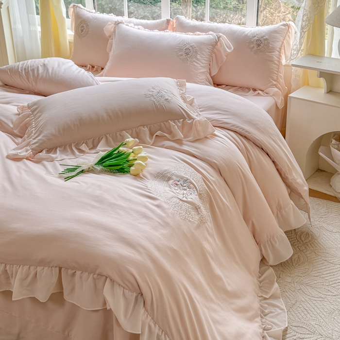 91家纺网 家纺一手货源 找家纺 橘子家 2026新款蛋白棉四件套-维纳斯 维纳斯-玉