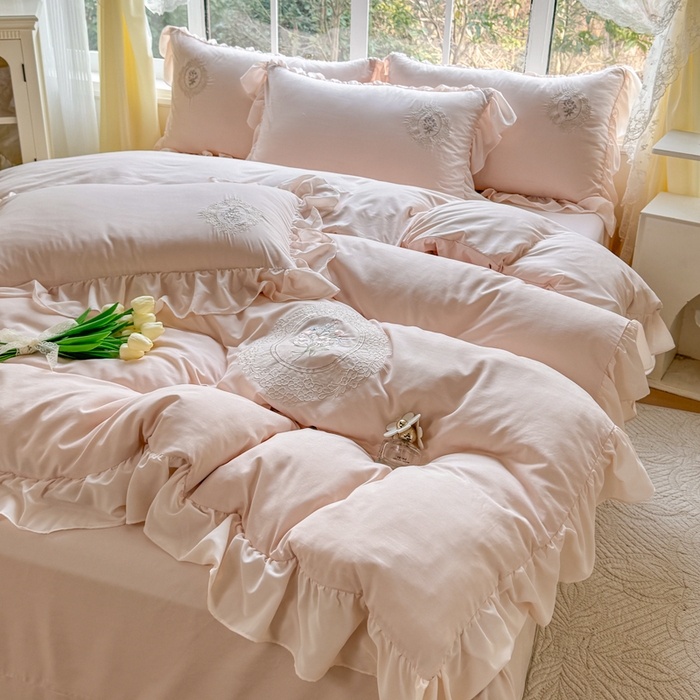 91家纺网 家纺一手货源 找家纺 橘子家 2026新款蛋白棉四件套-维纳斯 维纳斯-玉