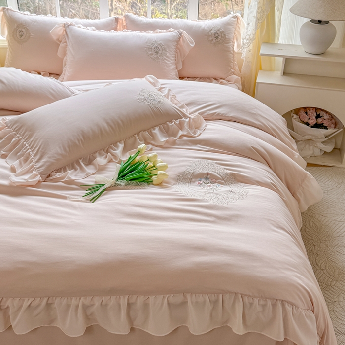 91家纺网 家纺一手货源 找家纺 橘子家 2026新款蛋白棉四件套-维纳斯 维纳斯-玉