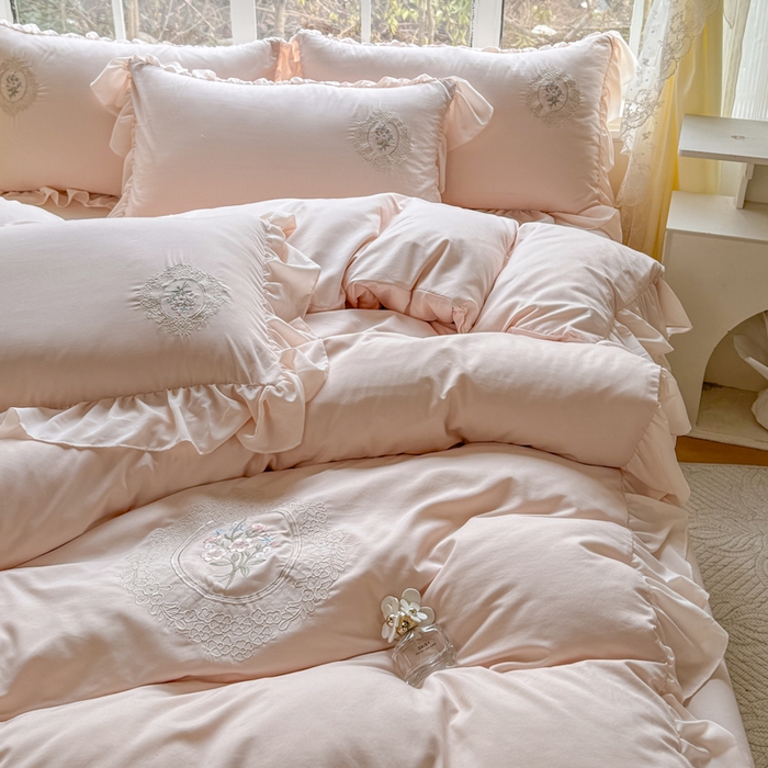 91家纺网 家纺一手货源 找家纺 橘子家 2026新款蛋白棉四件套-维纳斯 维纳斯-玉