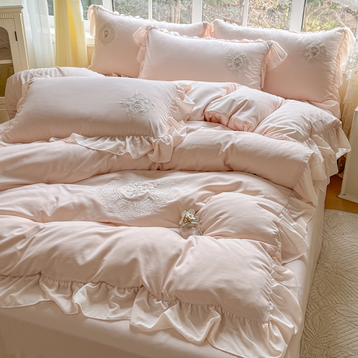 91家纺网 家纺一手货源 找家纺 橘子家 2026新款蛋白棉四件套-维纳斯 维纳斯-玉