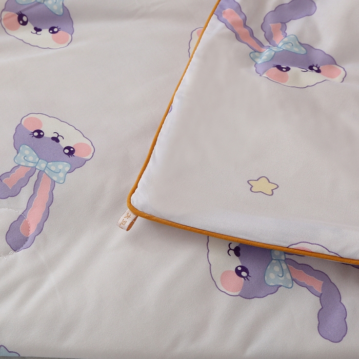 91家纺网 家纺一手货源 找家纺 薇玛仕 2026新款A类牛奶丝针织棉印花大豆夏凉被空调被儿童被 黛西兔