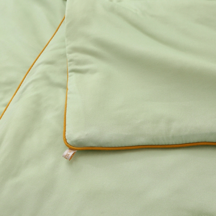 91家纺网 家纺一手货源 找家纺 薇玛仕 2026新款A类牛奶丝针织棉印花大豆夏凉被空调被儿童被 青草绿