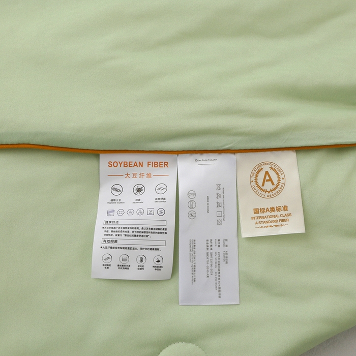 91家纺网 家纺一手货源 找家纺 薇玛仕 2026新款A类牛奶丝针织棉印花大豆夏凉被空调被儿童被 青草绿