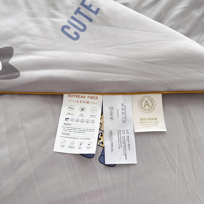 91家纺网 家纺一手货源 找家纺 薇玛仕 2026新款A类牛奶丝针织棉印花大豆夏凉被空调被儿童被 绅士熊