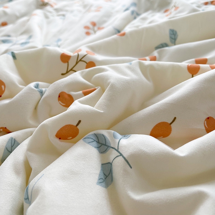 91家纺网 家纺一手货源 找家纺 薇玛仕 2026新款A类牛奶丝针织棉印花大豆夏凉被空调被儿童被 硕果