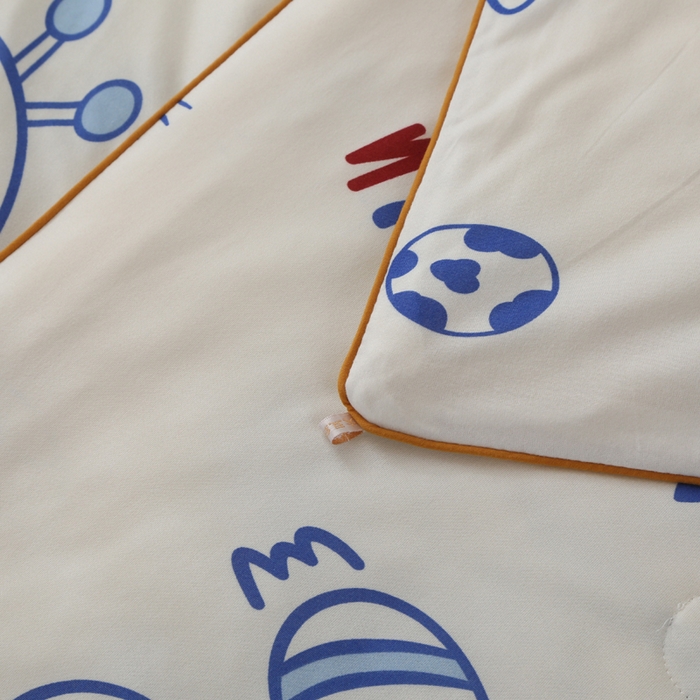 91家纺网 家纺一手货源 找家纺 薇玛仕 2026新款A类牛奶丝针织棉印花大豆夏凉被空调被儿童被 太空熊