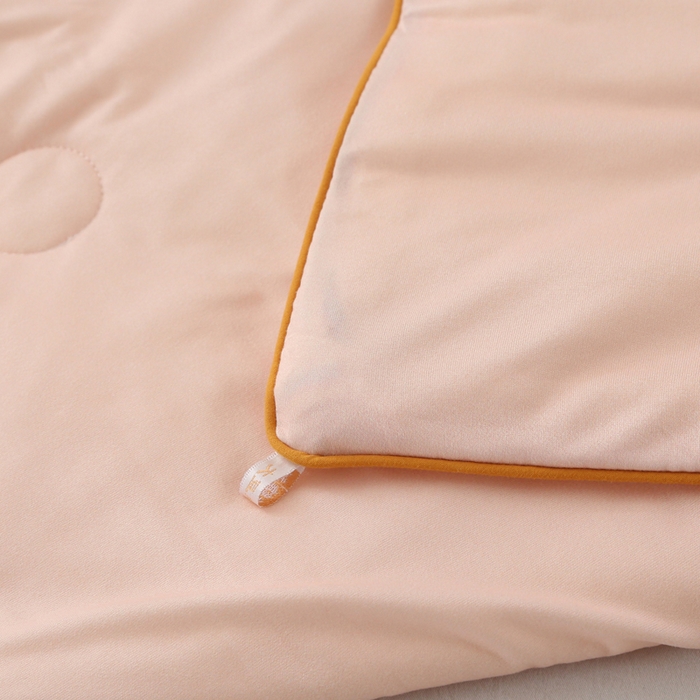 91家纺网 家纺一手货源 找家纺 薇玛仕 2026新款A类牛奶丝针织棉印花大豆夏凉被空调被儿童被 温馨粉