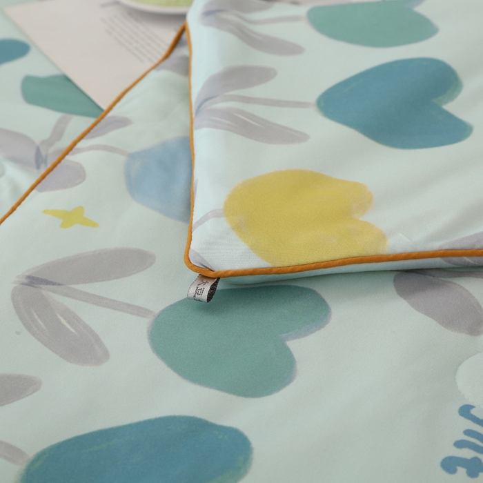 91家纺网 家纺一手货源 找家纺 薇玛仕 2026新款A类牛奶丝针织棉印花大豆夏凉被空调被儿童被 郁金香