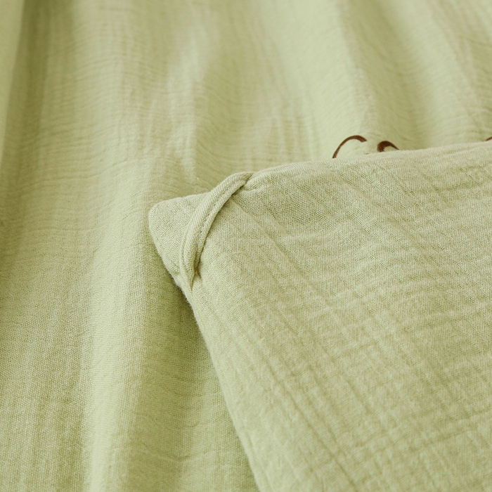 91家纺网 家纺一手货源 找家纺 （总）薇玛仕 2026A类全棉双层皱皱纱立体烫画纯色款大豆夏凉被空调被