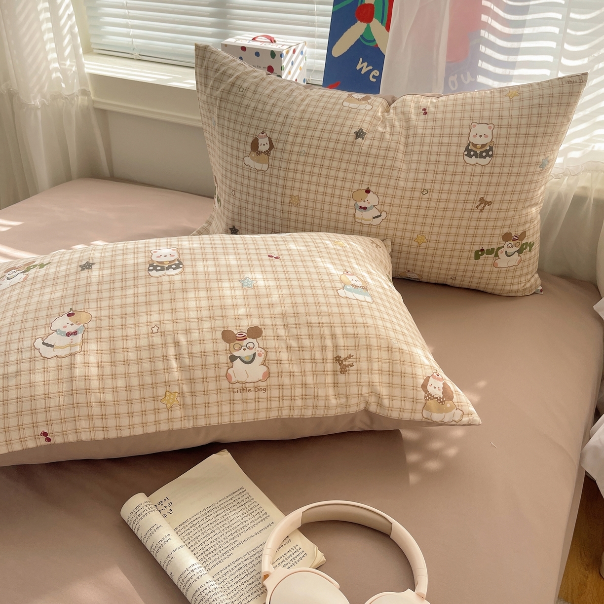 91家纺网 家纺一手货源 找家纺 （总）耀悦家纺 2026新款古法仿棉云朵棉吊边床单童趣四件套-第一弹