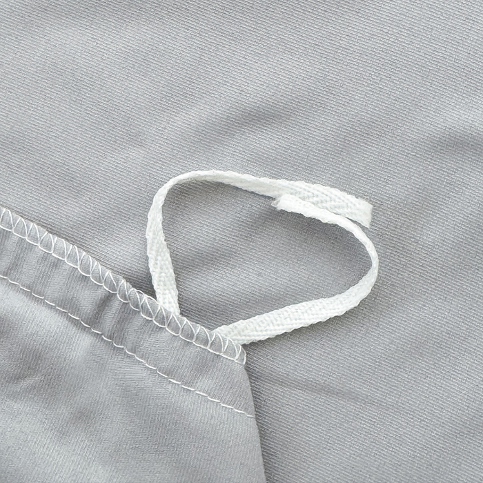 91家纺网 家纺一手货源 找家纺 爱多多家居 2026新款双层纱针织棉印花单被套 爱心灰