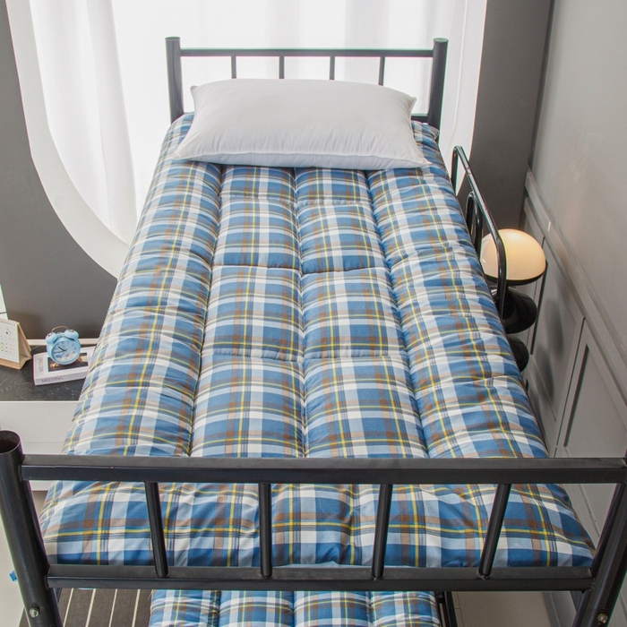 91家纺网 家纺一手货源 找家纺 友承家纺 A类木棉2026新款加厚床垫软垫褥子家用卧室租房专用学生宿舍单人垫被床褥垫榻榻米双人垫子 无印蓝