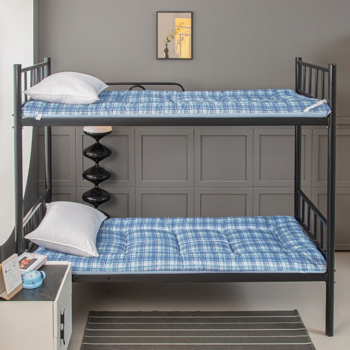 91家纺网 家纺一手货源 找家纺 友承家纺 A类木棉2026新款加厚床垫软垫褥子家用卧室租房专用学生宿舍单人垫被床褥垫榻榻米双人垫子 蓝小格