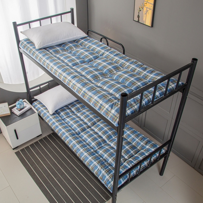 友承家纺 A类木棉2026新款加厚床垫软垫褥子家用卧室租房专用学生宿舍单人垫被床褥垫榻榻米双人垫子 无印蓝