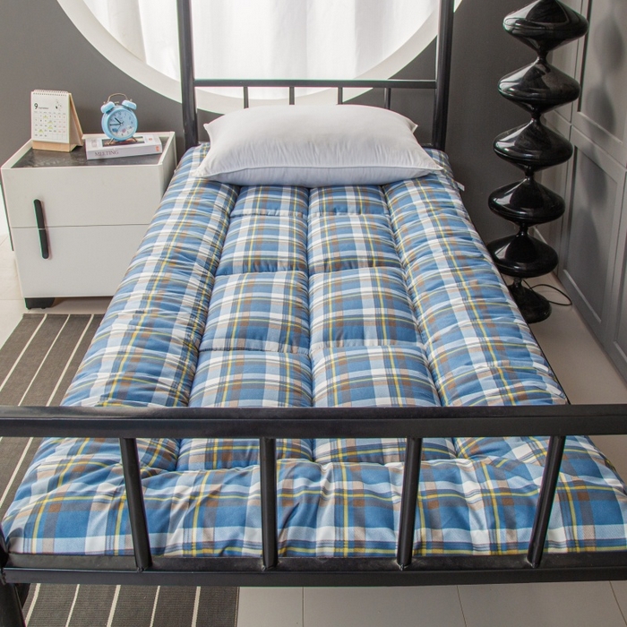 91家纺网 家纺一手货源 找家纺 友承家纺 A类木棉2026新款加厚床垫软垫褥子家用卧室租房专用学生宿舍单人垫被床褥垫榻榻米双人垫子 无印蓝