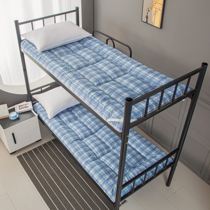 友承家纺 A类木棉2026新款加厚床垫软垫褥子家用卧室租房专用学生宿舍单人垫被床褥垫榻榻米双人垫子 蓝小格