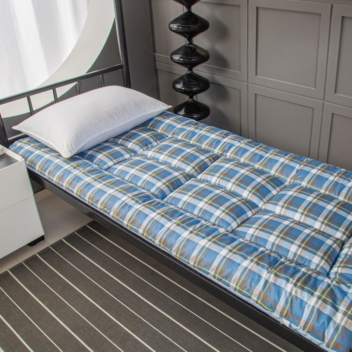 91家纺网 家纺一手货源 找家纺 友承家纺 A类木棉2026新款加厚床垫软垫褥子家用卧室租房专用学生宿舍单人垫被床褥垫榻榻米双人垫子 无印蓝