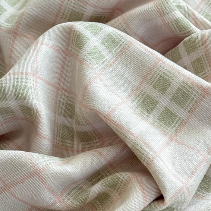 91家纺网 家纺一手货源 找家纺 爱多多家居 2026新款双层纱针织棉印花单被套 格子熊