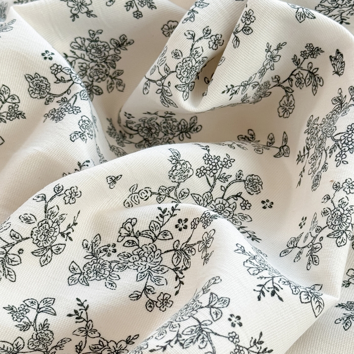 91家纺网 家纺一手货源 找家纺 爱多多家居 2026新款双层纱针织棉印花单被套 花丛灰