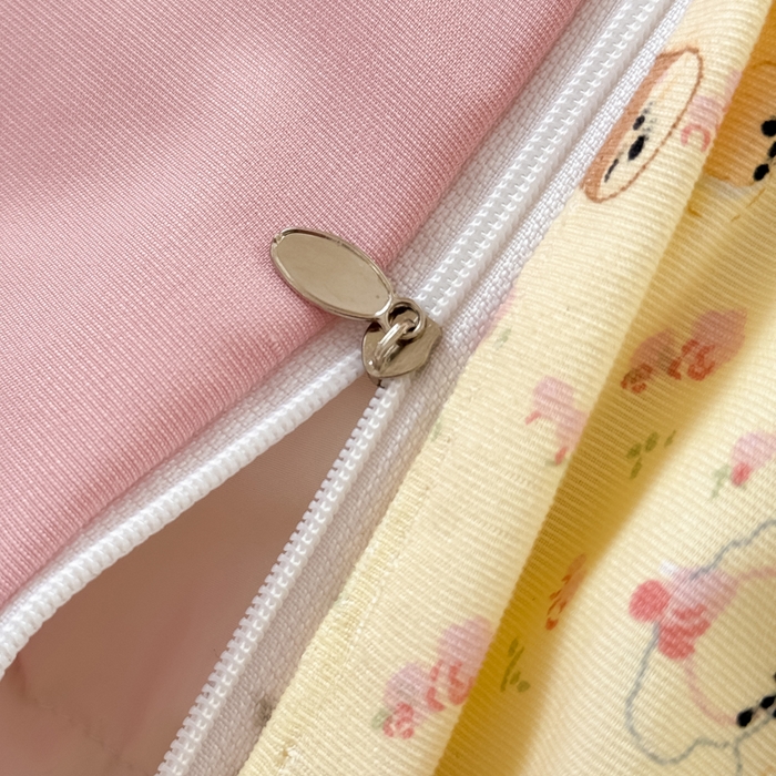 91家纺网 家纺一手货源 找家纺 爱多多家居 2026新款双层纱针织棉印花单被套 欢乐颂