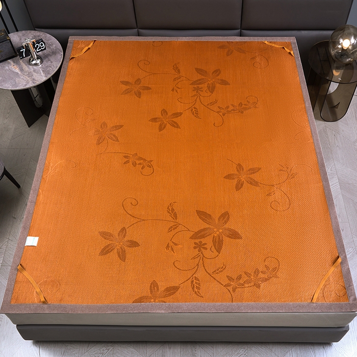 91家纺网 家纺一手货源 找家纺 苏迪网销供货 2026新款凉席冰藤席冰丝席凉感空调席艾草藤席 艾草古藤-冰蓝