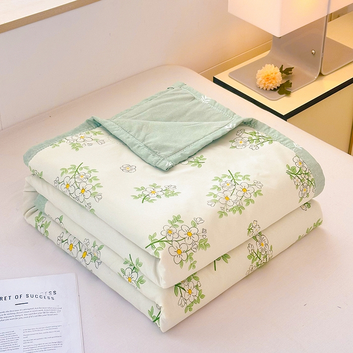 91家纺网 家纺一手货源 找家纺 （总）友承家纺 2026年新款超声波压花双人卡通夏凉被亲肤磨毛空调被学生宿舍单人被床上用品礼品被