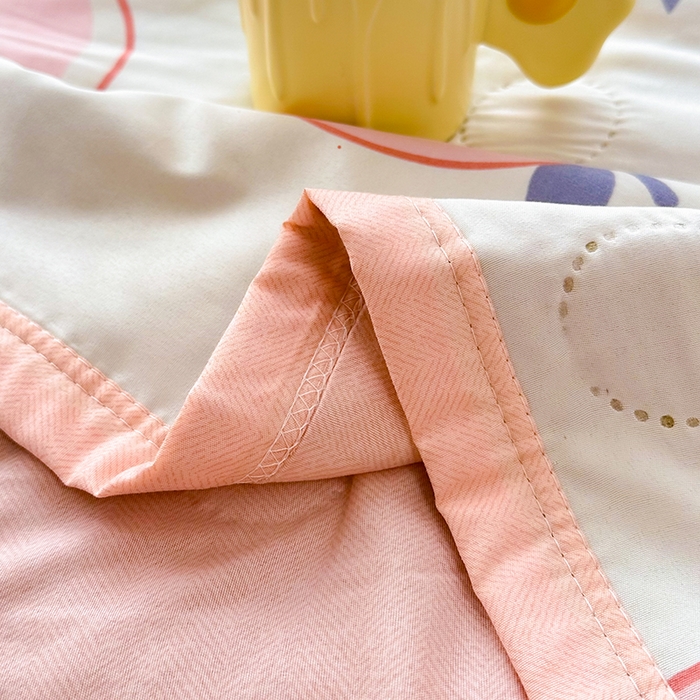 91家纺网 家纺一手货源 找家纺 友承家纺 2026年新款超声波压花双人卡通夏凉被亲肤磨毛空调被学生宿舍单人被床上用品礼品被 桃桃熊