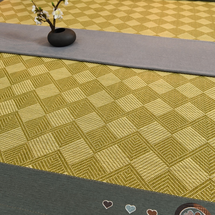 91家纺网 家纺一手货源 找家纺 苏迪网销供货 藤席-凉席 -2026新款凉席冰藤席冰丝席凉感空调席艾草藤席-古藤 古藤凉席--翡翠