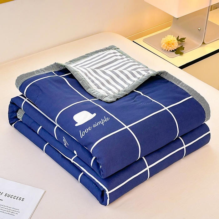 友承家纺 2026年新款超声波压花双人卡通夏凉被亲肤磨毛空调被学生宿舍单人被床上用品礼品被 初遇