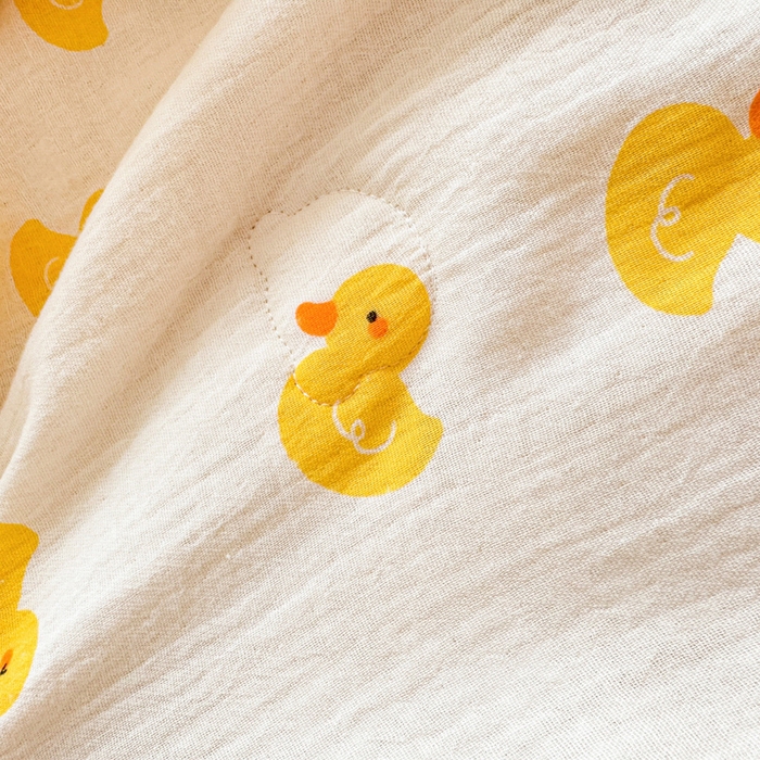 91家纺网 家纺一手货源 找家纺 （总）薇玛仕 2026新款A类全棉双层皱皱纱印花款大豆夏凉被空调被亲子被卡通儿童被