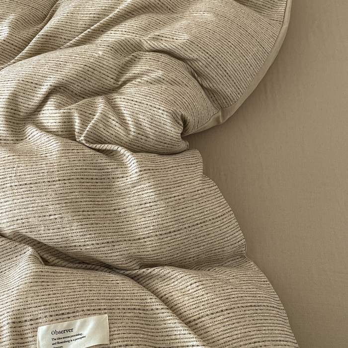 91家纺网 家纺一手货源 找家纺 禾时 2026新款棉麻印花工艺款四件套 菲丽斯