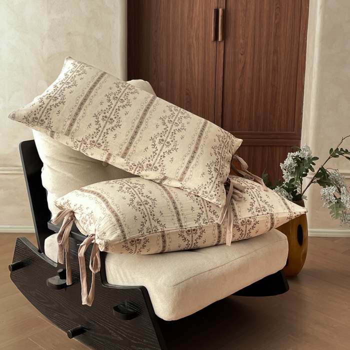 91家纺网 家纺一手货源 找家纺 禾时 2026新款棉麻印花工艺款四件套 万妮娅